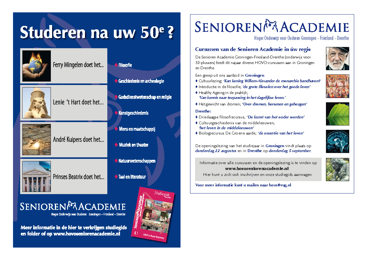 Senioren Academie Groningen Drenthe Friesland